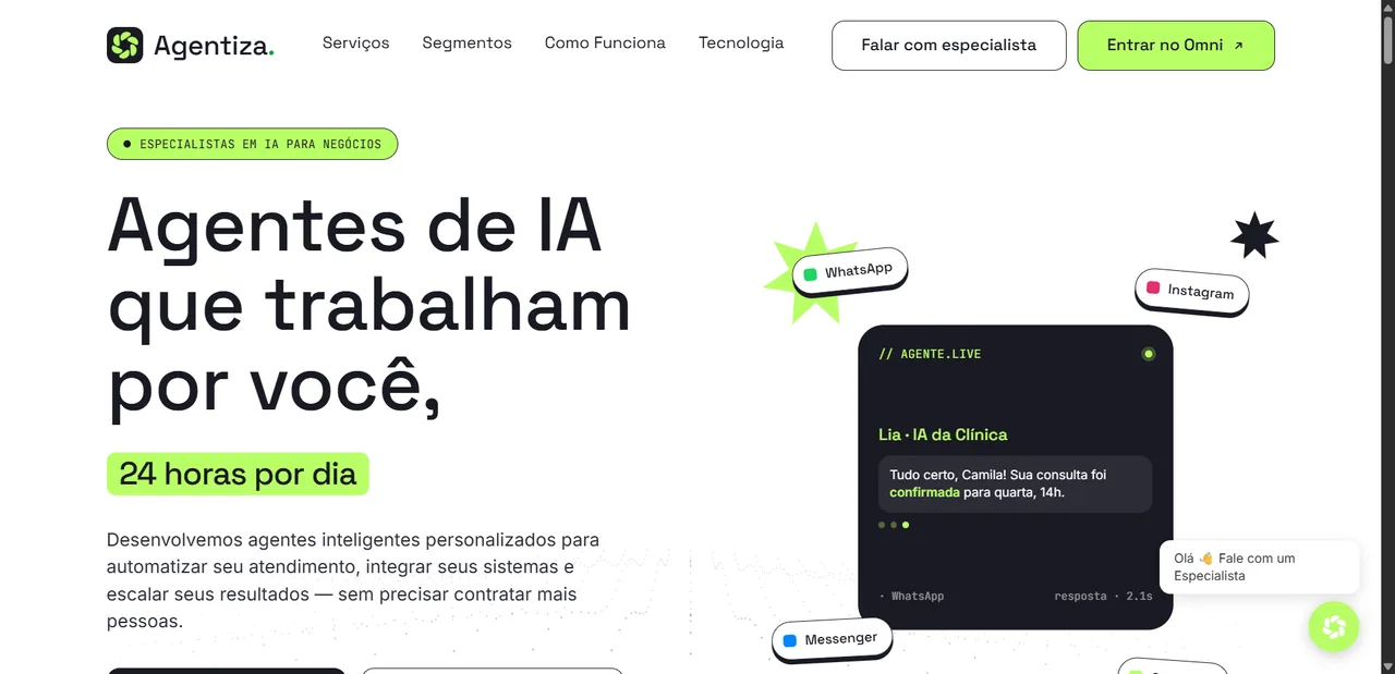 Print do projeto Agentiza