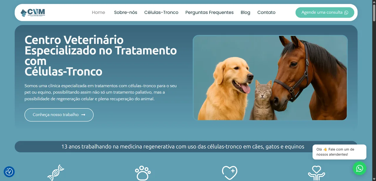 Print do projeto CVM Terapia Celular