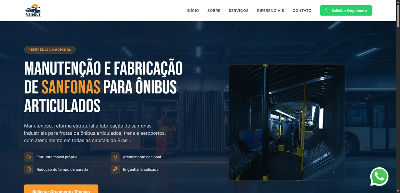 Print do projeto ValeBus